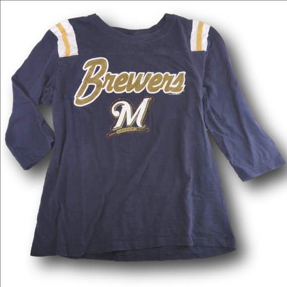 Unbranded Tops - Women's Brewers T-Shirt Size M Blue